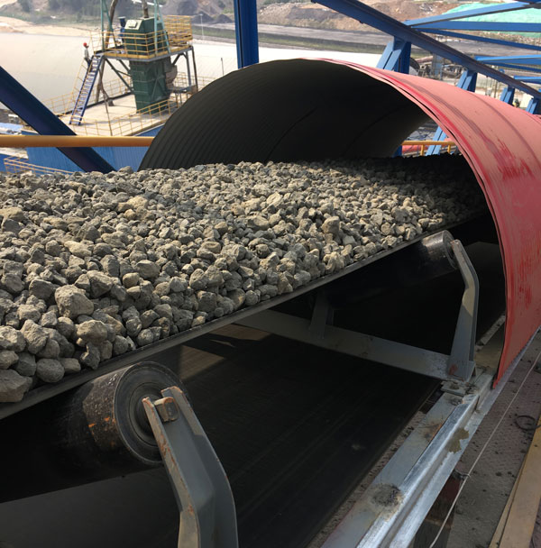 淄博山東水泥廠熟料皮帶機